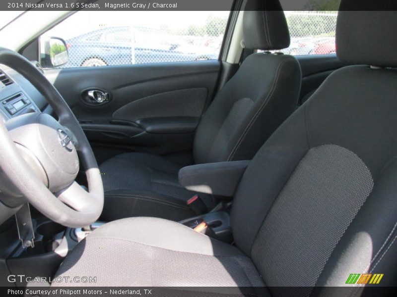 Magnetic Gray / Charcoal 2014 Nissan Versa 1.6 S Sedan