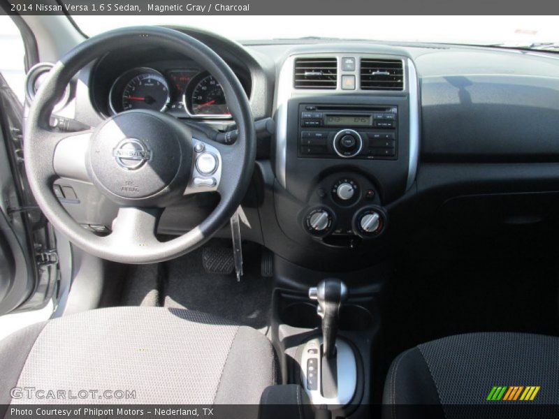 Magnetic Gray / Charcoal 2014 Nissan Versa 1.6 S Sedan