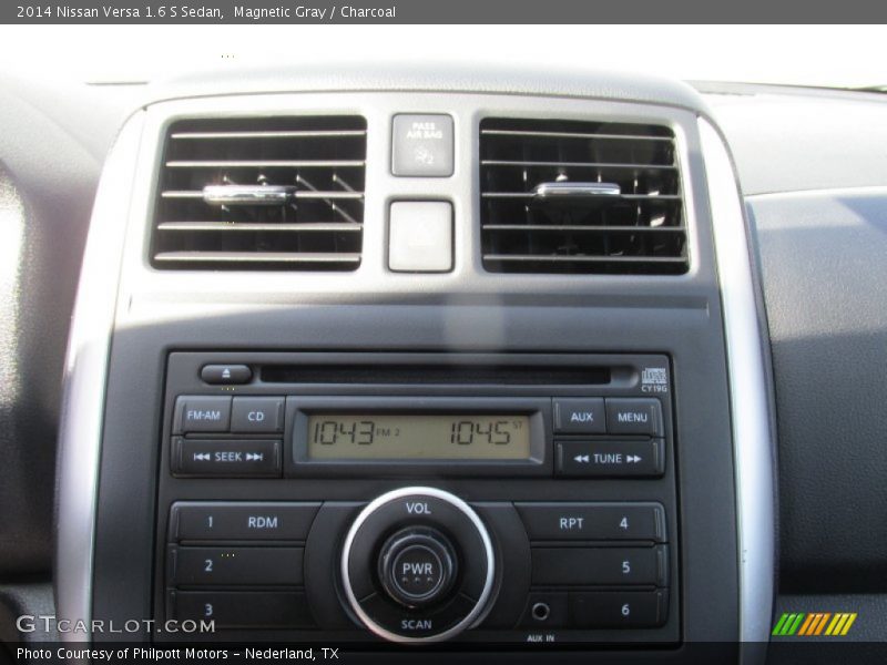 Magnetic Gray / Charcoal 2014 Nissan Versa 1.6 S Sedan