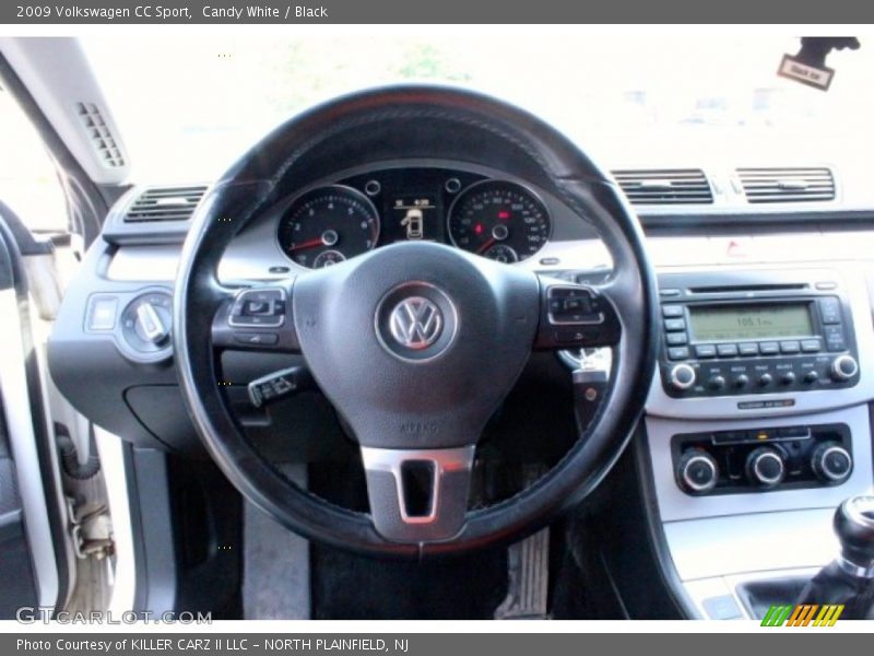 Candy White / Black 2009 Volkswagen CC Sport