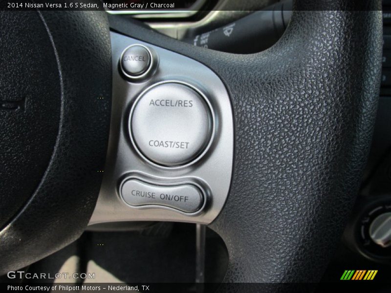 Magnetic Gray / Charcoal 2014 Nissan Versa 1.6 S Sedan