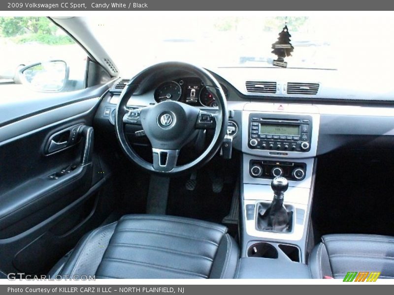 Candy White / Black 2009 Volkswagen CC Sport