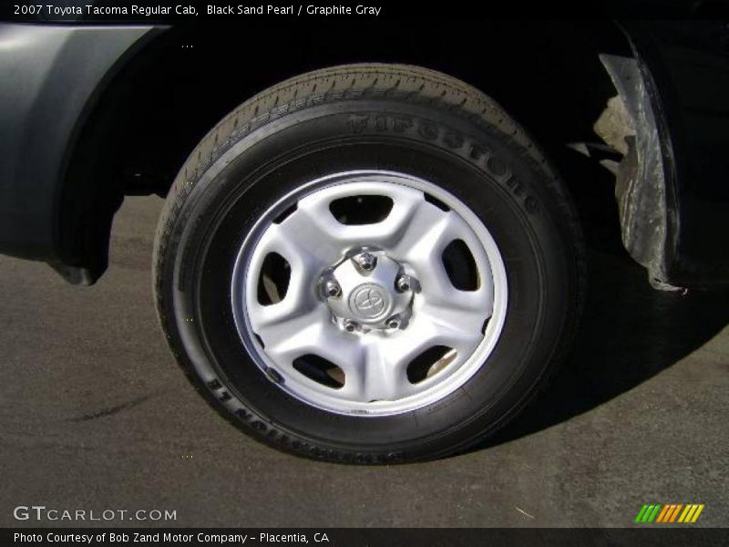 Black Sand Pearl / Graphite Gray 2007 Toyota Tacoma Regular Cab
