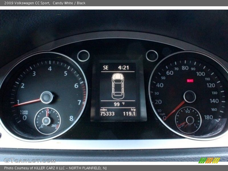 Candy White / Black 2009 Volkswagen CC Sport