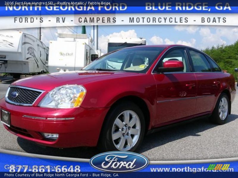 Redfire Metallic / Pebble Beige 2006 Ford Five Hundred SEL