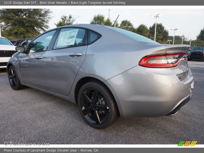 Billet Silver Metallic / Black/Light Tungsten Accent Stitching 2015 Dodge Dart SXT
