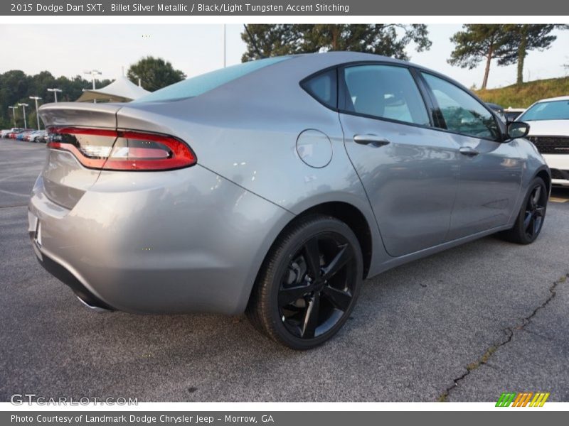 Billet Silver Metallic / Black/Light Tungsten Accent Stitching 2015 Dodge Dart SXT
