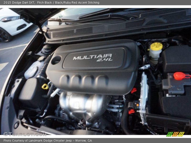 Pitch Black / Black/Ruby Red Accent Stitching 2015 Dodge Dart SXT