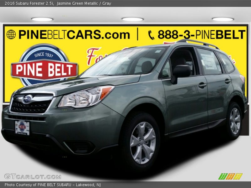 Jasmine Green Metallic / Gray 2016 Subaru Forester 2.5i