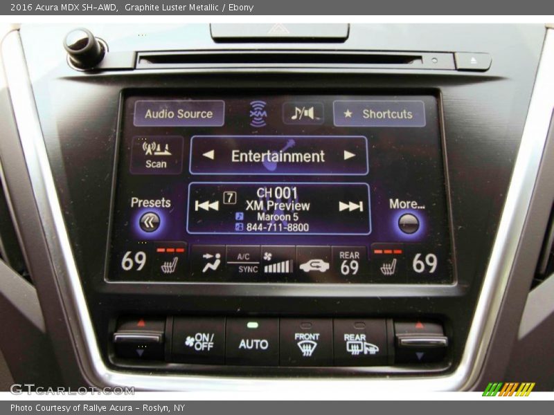 Graphite Luster Metallic / Ebony 2016 Acura MDX SH-AWD
