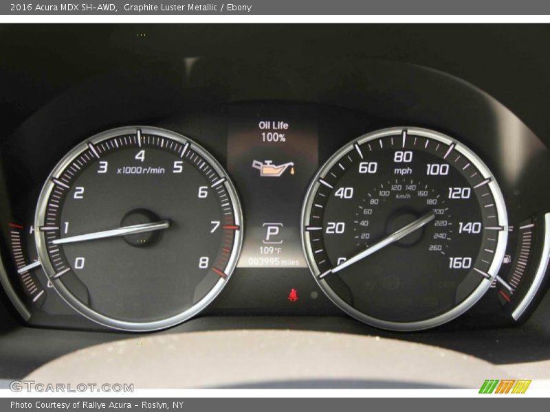 Graphite Luster Metallic / Ebony 2016 Acura MDX SH-AWD