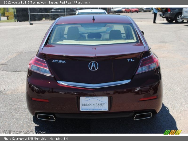 Basque Red Pearl / Parchment 2012 Acura TL 3.5 Technology