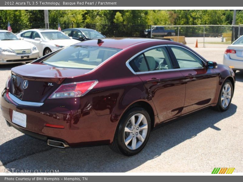 Basque Red Pearl / Parchment 2012 Acura TL 3.5 Technology
