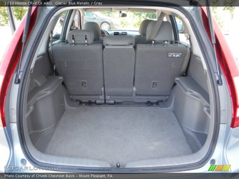 Glacier Blue Metallic / Gray 2010 Honda CR-V LX AWD