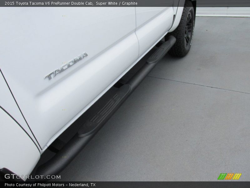 Super White / Graphite 2015 Toyota Tacoma V6 PreRunner Double Cab