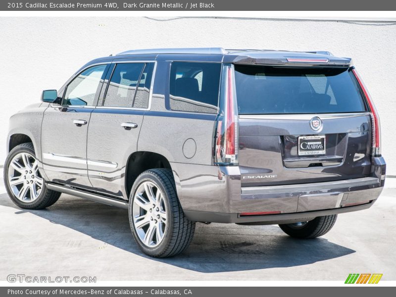 Dark Granite Metallic / Jet Black 2015 Cadillac Escalade Premium 4WD