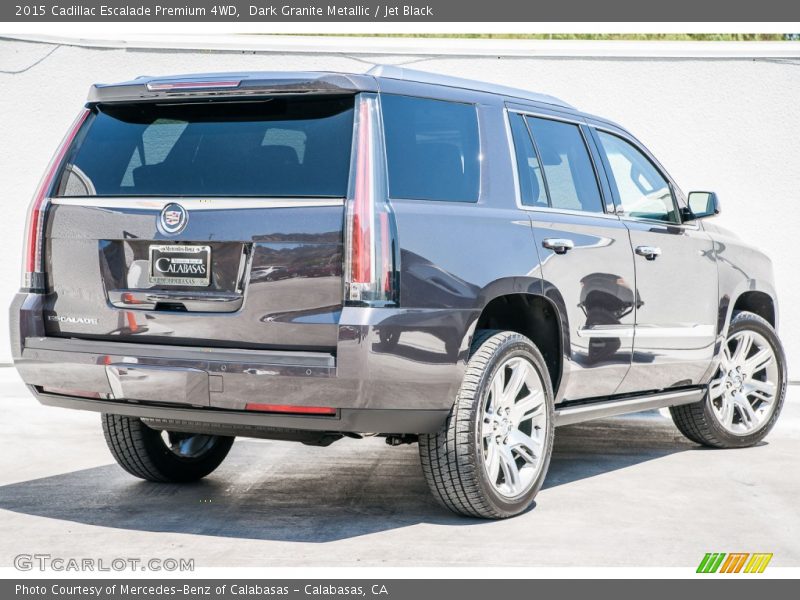 Dark Granite Metallic / Jet Black 2015 Cadillac Escalade Premium 4WD