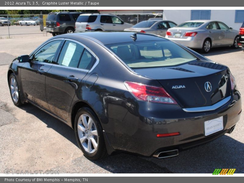 Graphite Luster Metallic / Taupe 2012 Acura TL 3.5