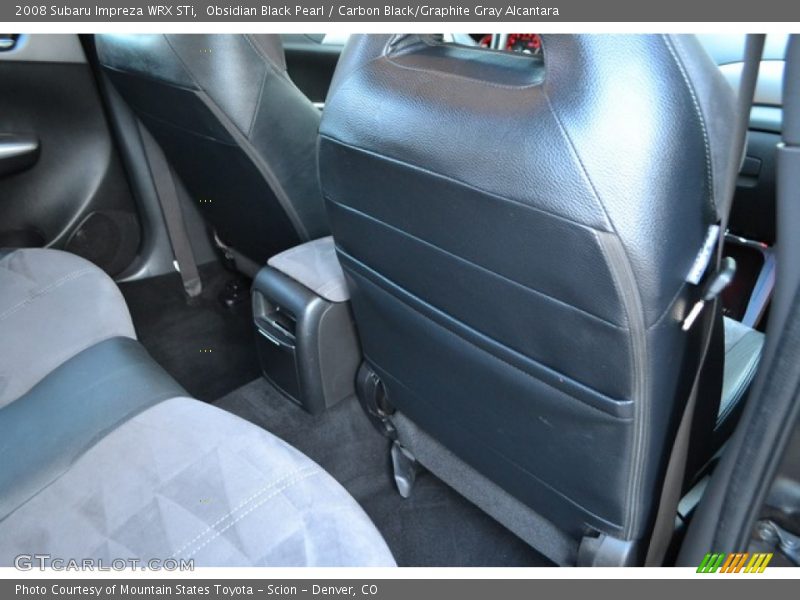 Obsidian Black Pearl / Carbon Black/Graphite Gray Alcantara 2008 Subaru Impreza WRX STi