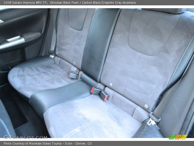 Obsidian Black Pearl / Carbon Black/Graphite Gray Alcantara 2008 Subaru Impreza WRX STi