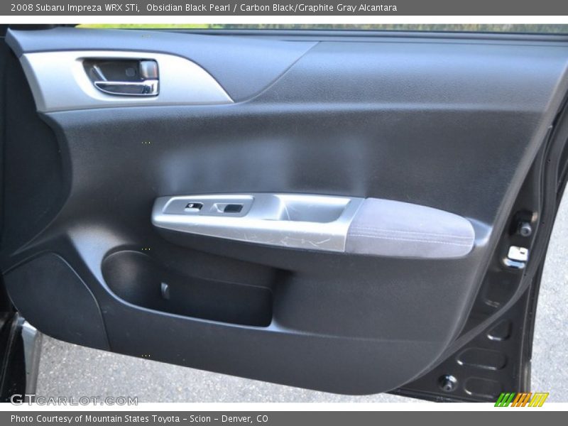 Obsidian Black Pearl / Carbon Black/Graphite Gray Alcantara 2008 Subaru Impreza WRX STi