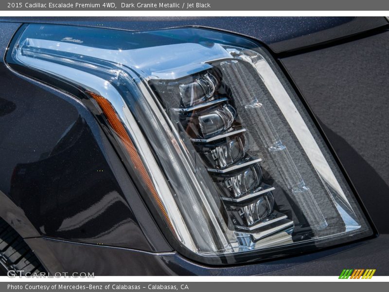 Dark Granite Metallic / Jet Black 2015 Cadillac Escalade Premium 4WD