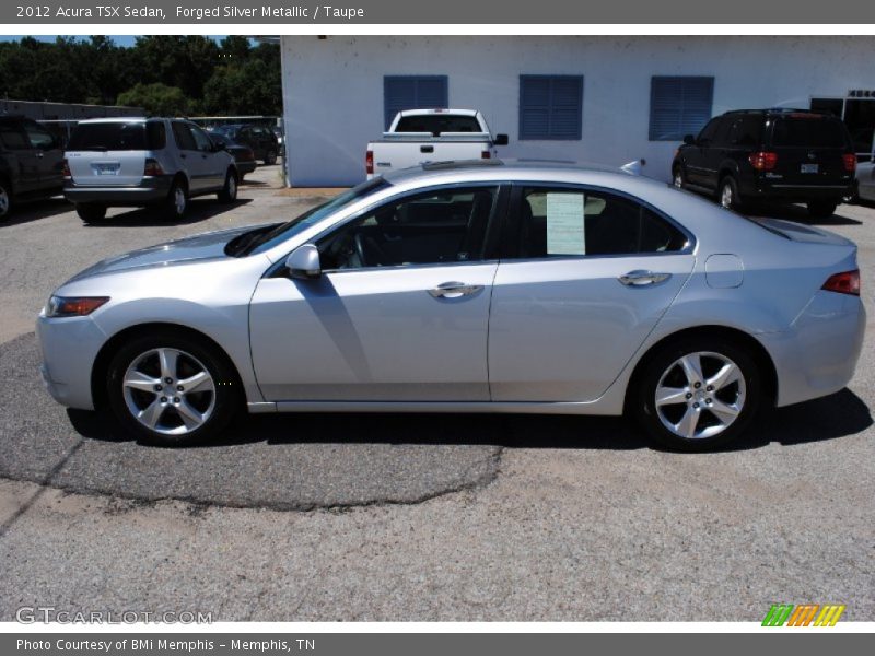 Forged Silver Metallic / Taupe 2012 Acura TSX Sedan