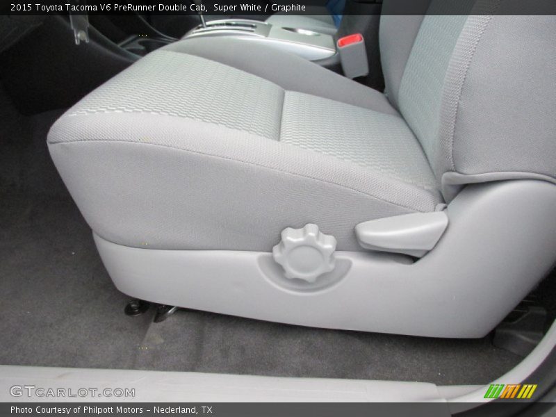Super White / Graphite 2015 Toyota Tacoma V6 PreRunner Double Cab