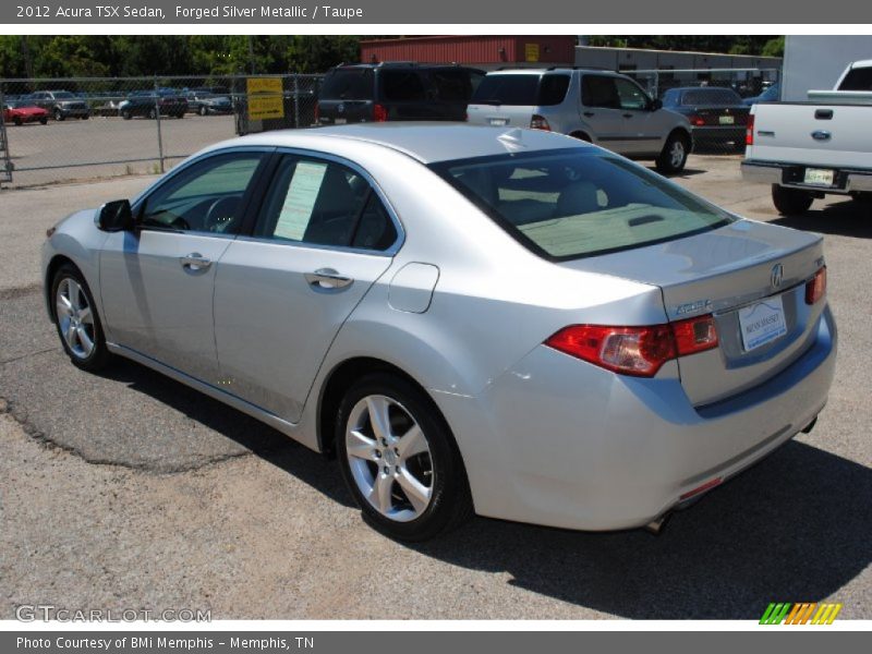 Forged Silver Metallic / Taupe 2012 Acura TSX Sedan