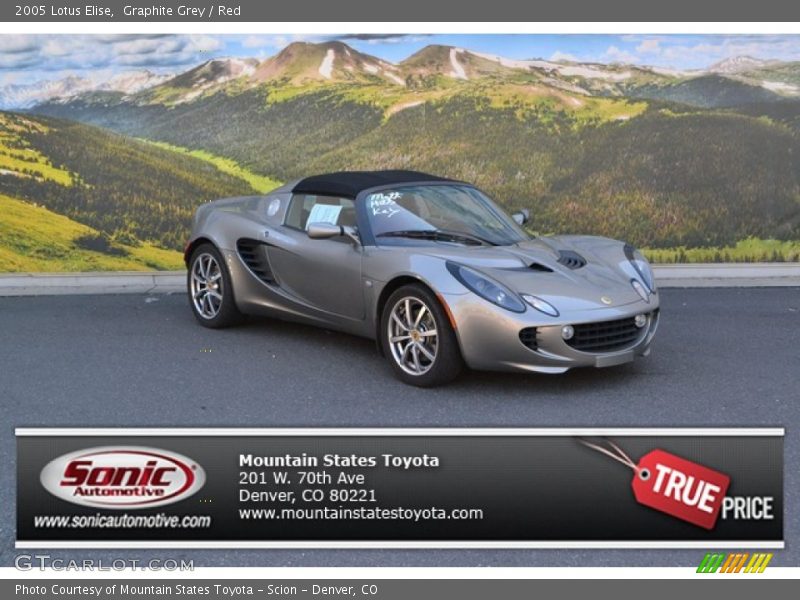 Graphite Grey / Red 2005 Lotus Elise