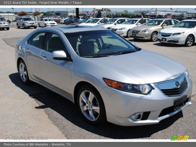 Forged Silver Metallic / Taupe 2012 Acura TSX Sedan