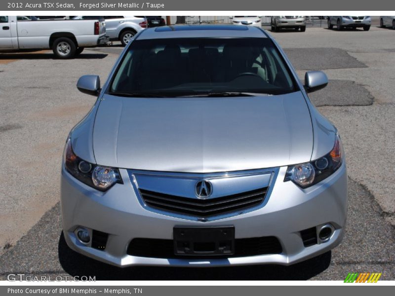 Forged Silver Metallic / Taupe 2012 Acura TSX Sedan