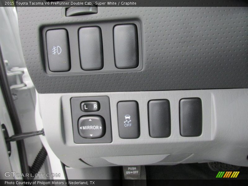 Super White / Graphite 2015 Toyota Tacoma V6 PreRunner Double Cab