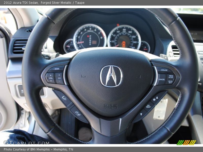 Forged Silver Metallic / Taupe 2012 Acura TSX Sedan