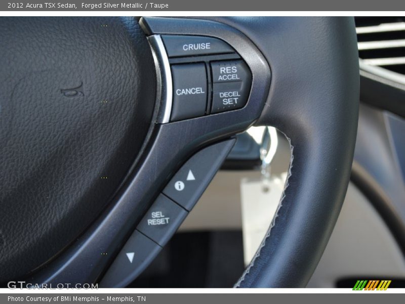 Forged Silver Metallic / Taupe 2012 Acura TSX Sedan