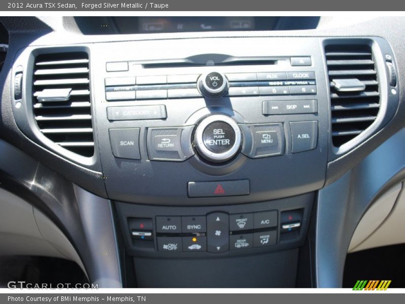 Forged Silver Metallic / Taupe 2012 Acura TSX Sedan