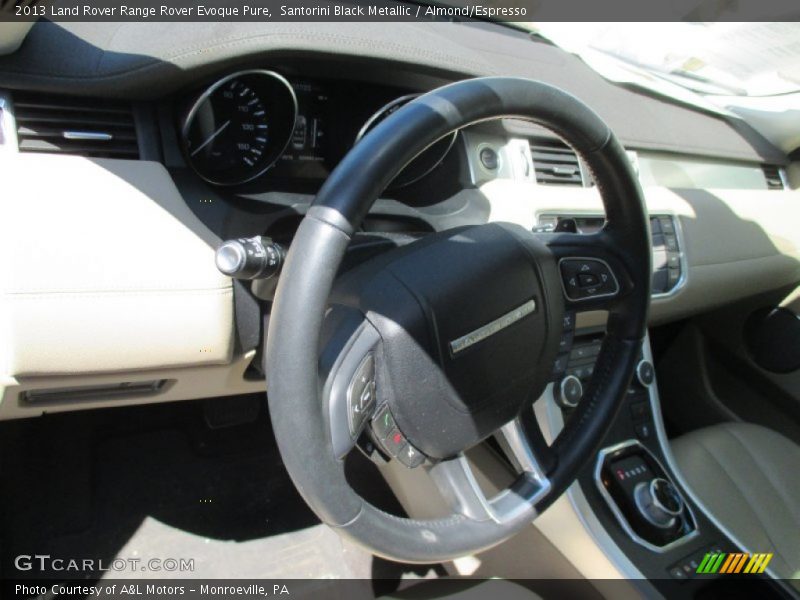 Santorini Black Metallic / Almond/Espresso 2013 Land Rover Range Rover Evoque Pure