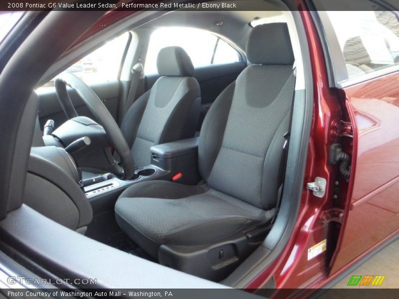 Performance Red Metallic / Ebony Black 2008 Pontiac G6 Value Leader Sedan