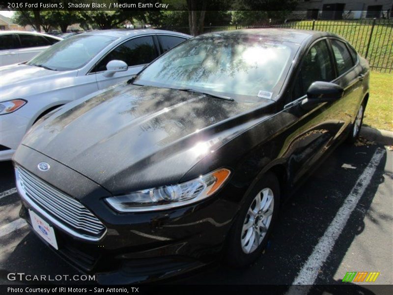 Shadow Black / Medium Earth Gray 2016 Ford Fusion S