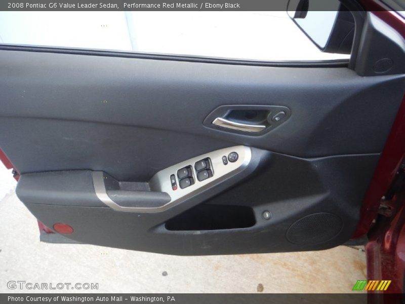 Performance Red Metallic / Ebony Black 2008 Pontiac G6 Value Leader Sedan