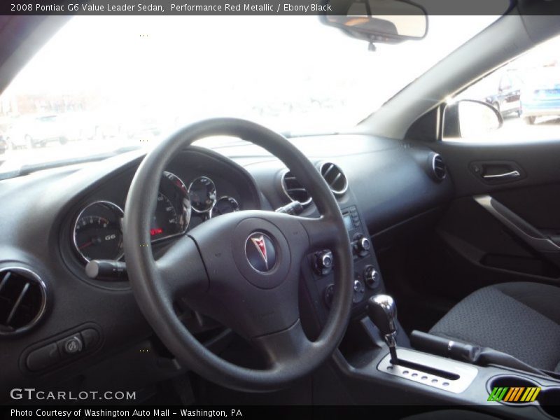 Performance Red Metallic / Ebony Black 2008 Pontiac G6 Value Leader Sedan