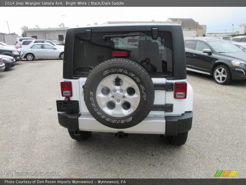 Bright White / Black/Dark Saddle 2014 Jeep Wrangler Sahara 4x4