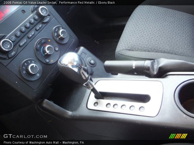 Performance Red Metallic / Ebony Black 2008 Pontiac G6 Value Leader Sedan