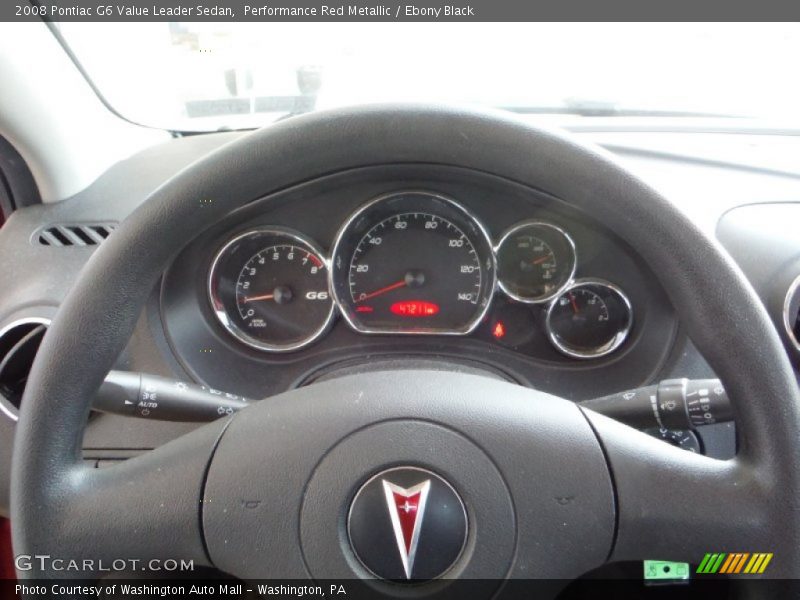 Performance Red Metallic / Ebony Black 2008 Pontiac G6 Value Leader Sedan