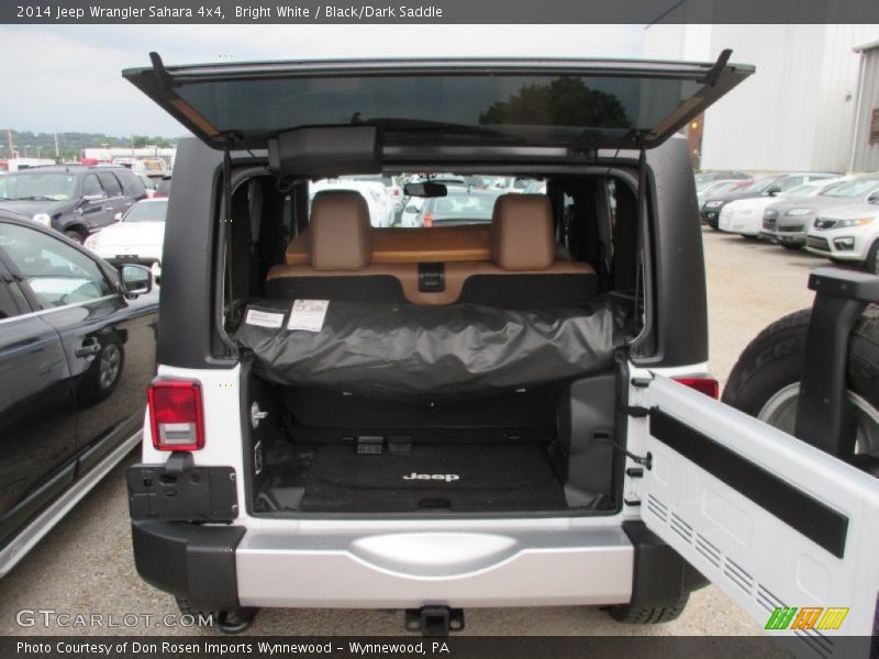 Bright White / Black/Dark Saddle 2014 Jeep Wrangler Sahara 4x4