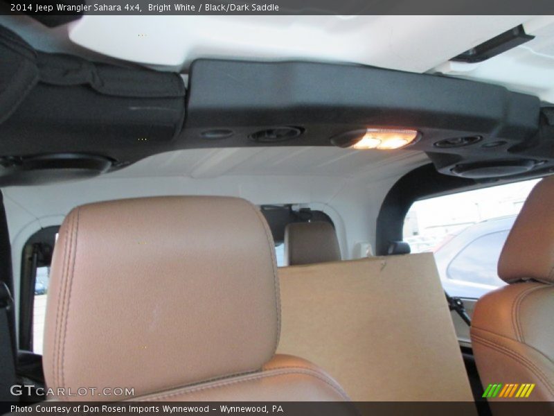 Bright White / Black/Dark Saddle 2014 Jeep Wrangler Sahara 4x4
