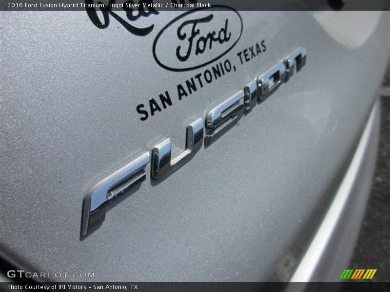 Ingot Silver Metallic / Charcoal Black 2016 Ford Fusion Hybrid Titanium