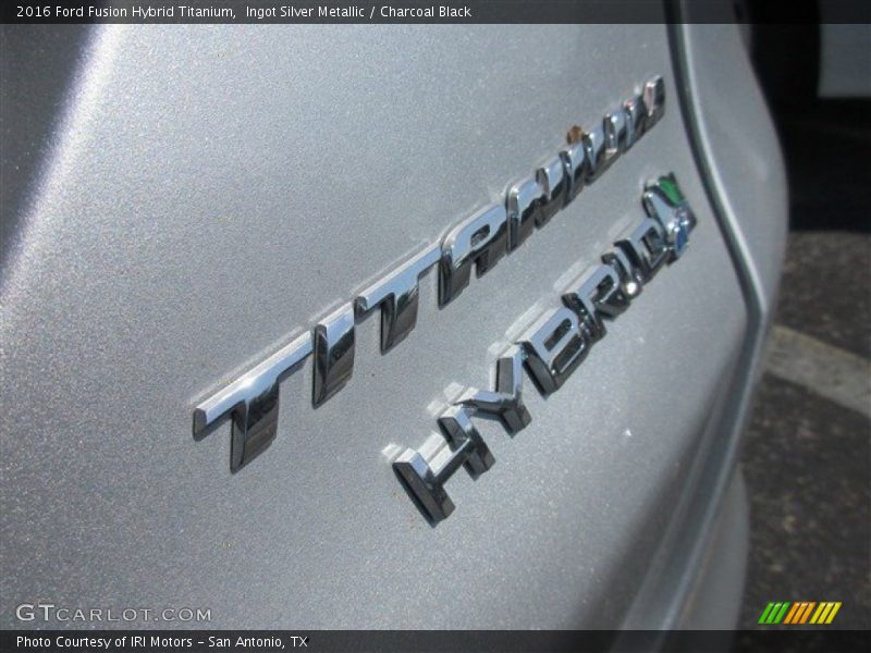 Ingot Silver Metallic / Charcoal Black 2016 Ford Fusion Hybrid Titanium