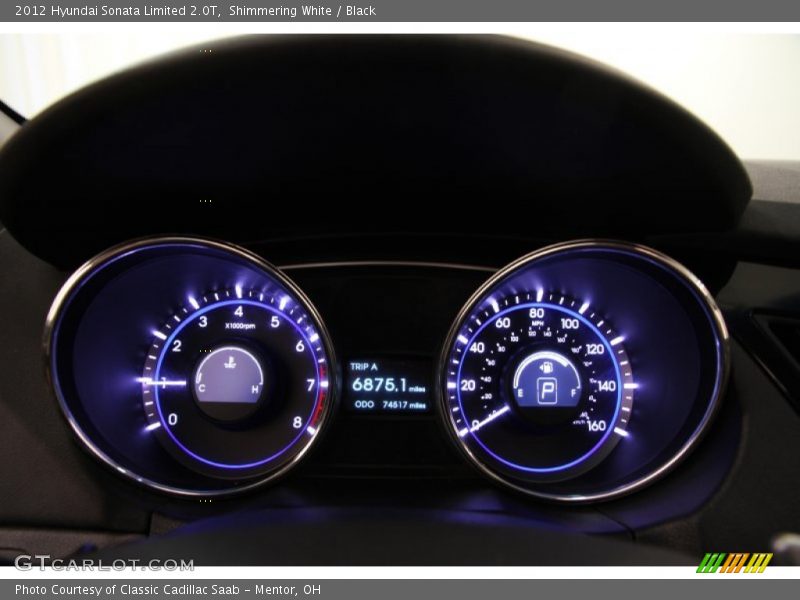 Shimmering White / Black 2012 Hyundai Sonata Limited 2.0T