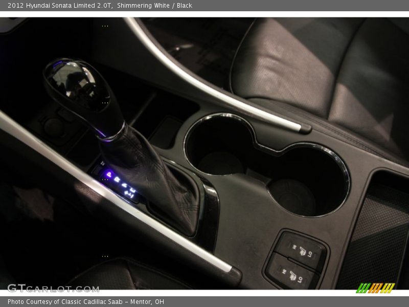 Shimmering White / Black 2012 Hyundai Sonata Limited 2.0T